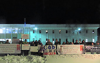 Alaskans Defy Satan in the Public Square and Town Assembly 