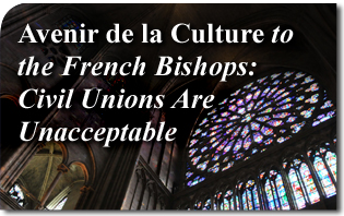 Avenir de la Culture to the French Bishops: Civil Unions Are Unacceptable 
