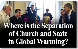 Where is the Separation of Church and State in Global Warming?