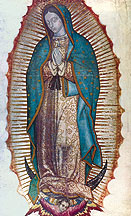 The miraculous image of Our Lady of Guadalupe