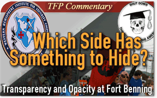Which Side Has Something to Hide? Transparency and Opacity at Fort Benning