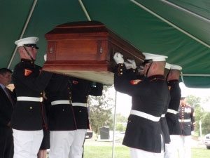 Moline raising of the coffin