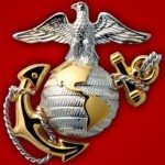 The official emblem of the Marine Corps – the Eagle, Globe and Anchor