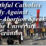 Faithful Catholics Rally Against Pro-Abortion Speaker at the University of Scranton 2
