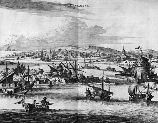 Cartagena de Indias, Columbia, about the time Saint Peter Claver dedicated himself to helping the slaves there The Story of Saint Peter Claver, Apostle of Slaves