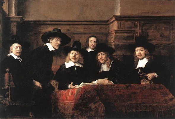 Rembrandt: “The Syndics of the Cloth Merchants’ Guild”