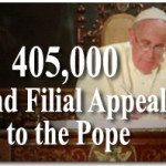 405,000 Send Filial Appeal to the Pope