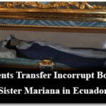 Students Transfer Incorrupt Body of Sister Mariana in Ecuador 1
