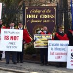 Blasphemous Professor Protested at Jesuit-run Catholic College 1