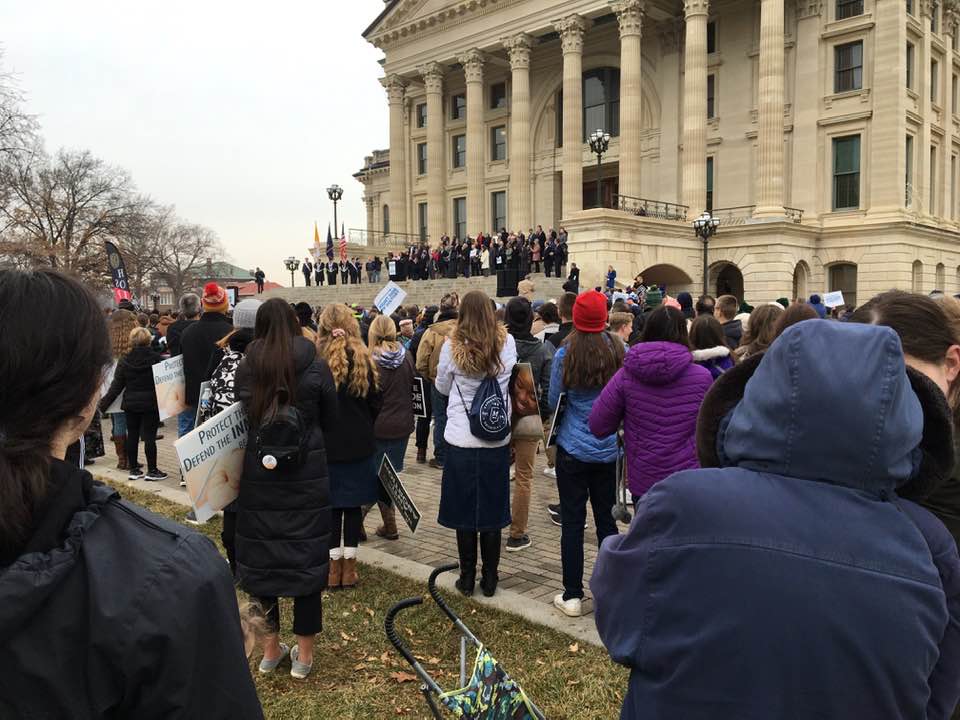 Kansans Flood State Capitol at 2023 Kansas March for Life