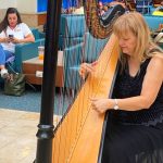 The Harpist in Orlando’s Airport…Only in America