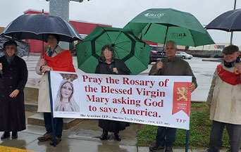 What Happened at Our Public Square Rosary Rally in the Pouring Rain