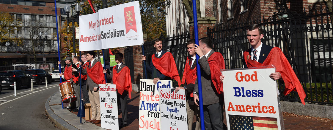 TFP at Harvard: “Socialism gives the poor equal poverty, equal misery, and equal thievery”