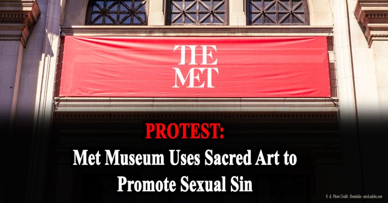 PROTEST - Met Museum places crucifix in sexual display