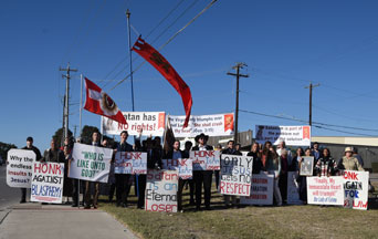 Children of Light Make Reparation for a Black Mass of Defiant “Light” in Texas