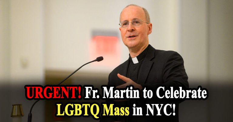 URGENT! Fr. Martin to celebrate LGBTQ mass in NYC!