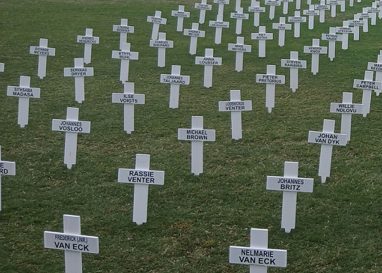 The War against Communism Still Rages as 3000 White Crosses are Planted on the Mall in Washington D.C.