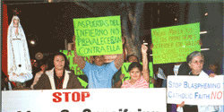 Peaceful protest to offensive film, The Crime of Fr. Amaro