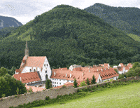 The Gaming Charterhouse, nestled in the foothills of the Alps, is the perfect place for study, reflection, and prayer.