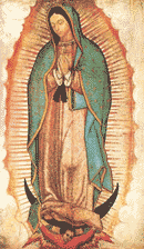 The true image of Our Lady of Guadalupe.