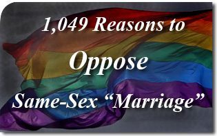 Reasons to oppose gay marriage
