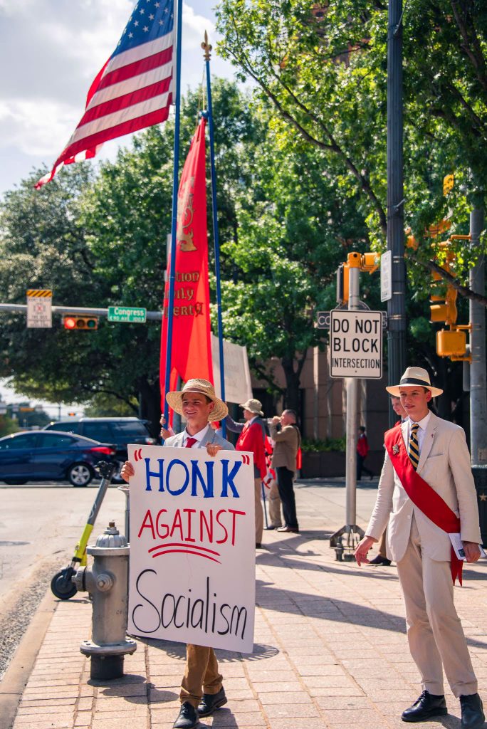 Saint Michael Caravan Arrives at Lone Star State Capital, Austin