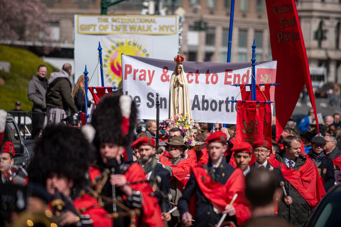 “New York, New York! Stand up for the God-given Right to Life!”