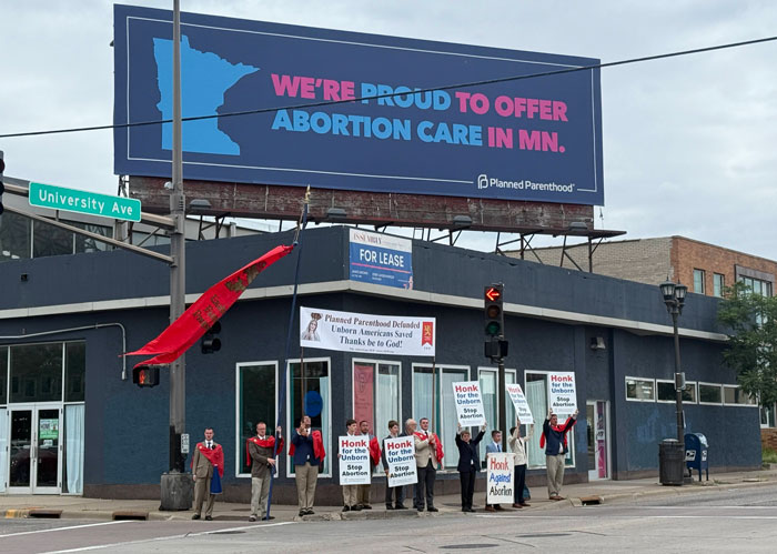 TFP Pepper-Sprayed by Fuming Pro-Abort in St. Paul