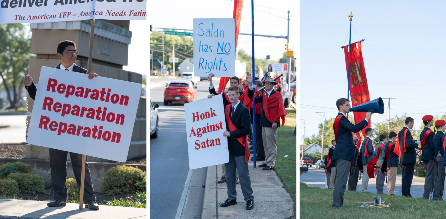 High School Students Protest a Satanic Circus in Maryland